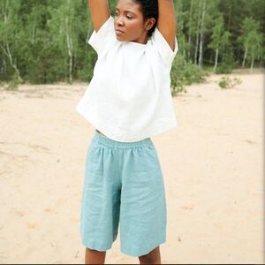 Linenfox hike shorts teal